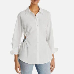 Rails Cristiana Tencel Blend Cut-Out Tunic Top Shirt